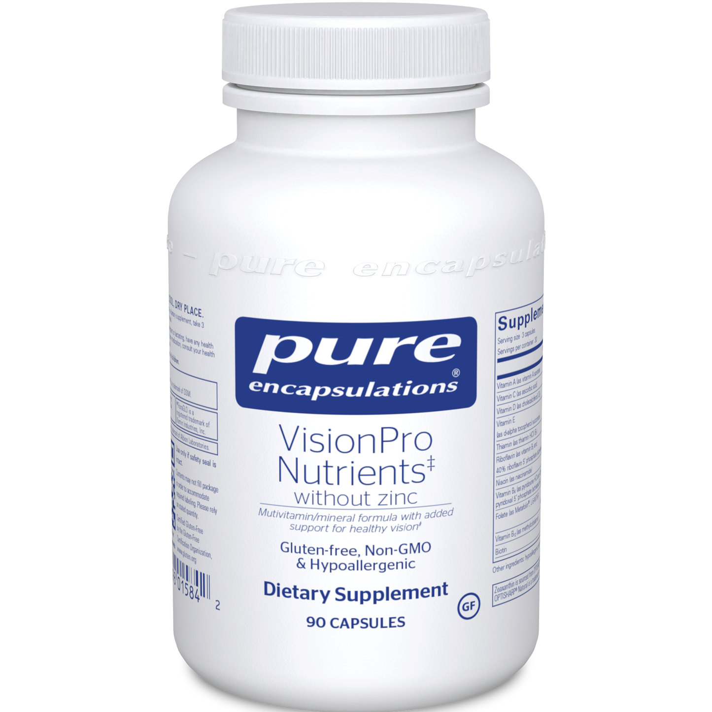 Pure Encapsulations VisonPro Nutrients w/o zinc 90 caps