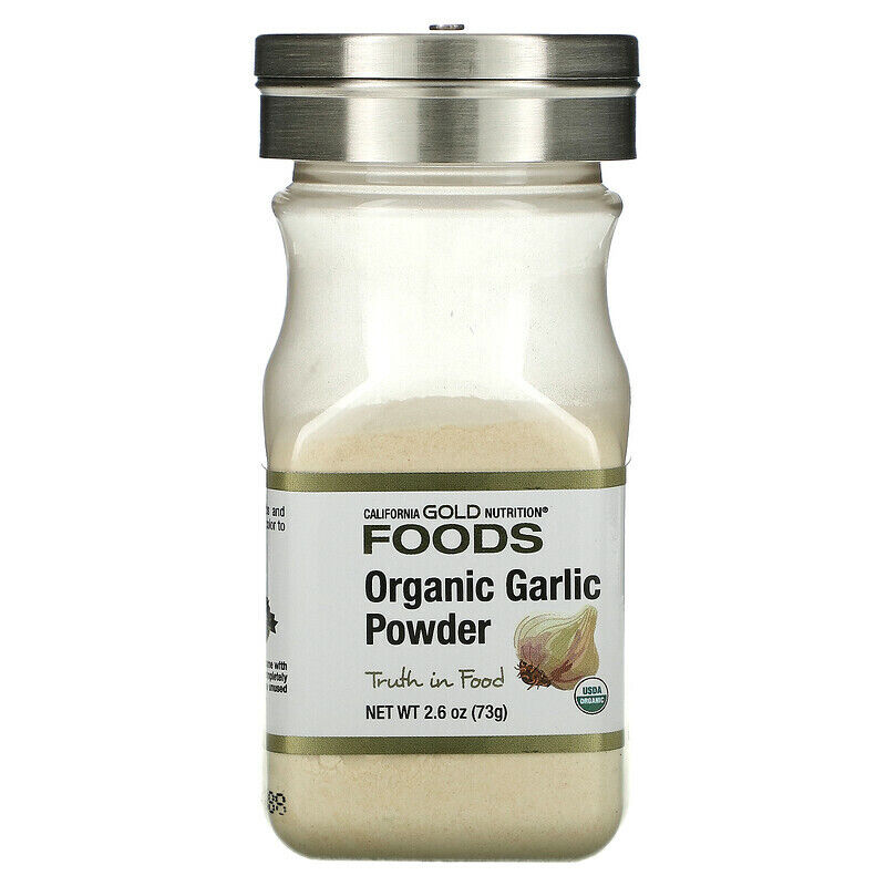 California Gold Nutrition FOODS Organic Garlic Powder Spice Flavoring 2.6 oz NEW