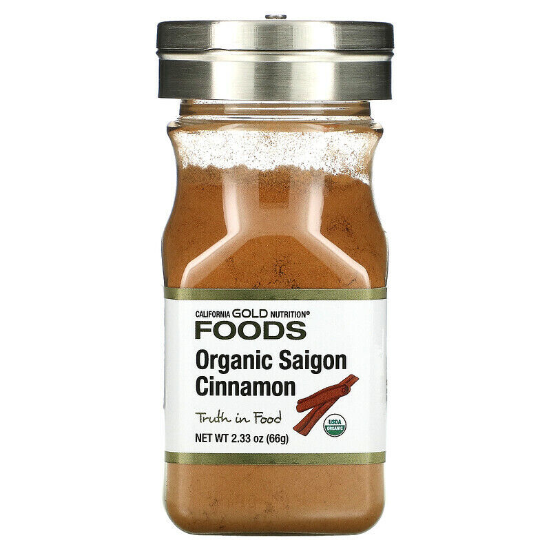 California Gold Nutrition FOODS Organic Saigon Cinnamon Natural 2.33 oz NEW