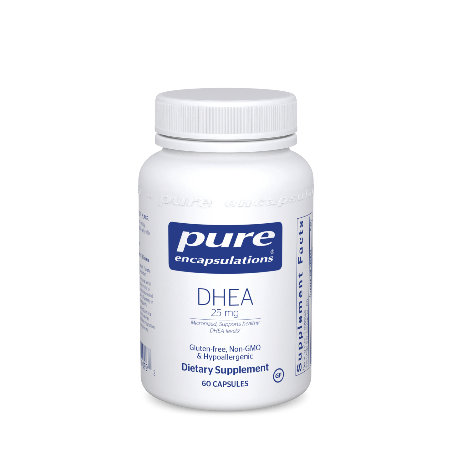 Pure Encapsulations DHEA (micronized) 25 mg 60 vcaps