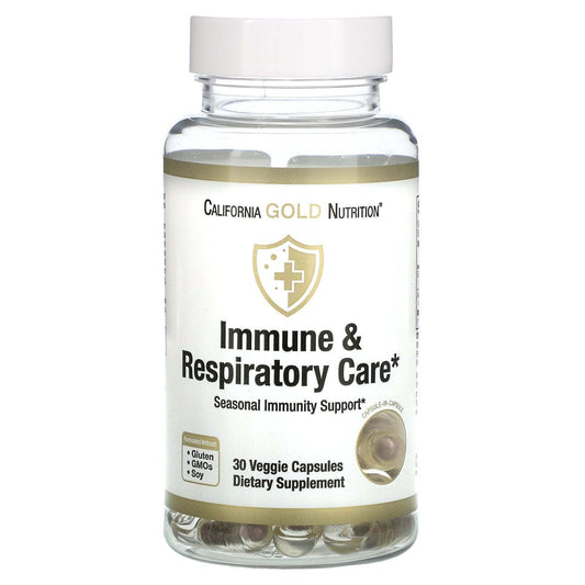 California Gold Nutrition Immune Respiratory Care Eldermune 30 Veg Caps NEW