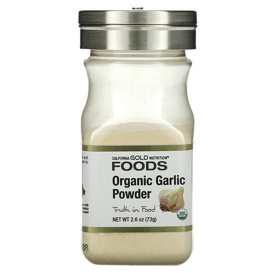 California Gold Nutrition FOODS Organic Garlic Powder Spice Flavoring 2.6 oz NEW
