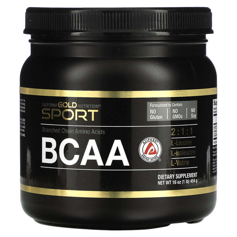 California Gold Nutrition BCAA Powder AjiPure Branched Chain Amino Acid 16oz NEW