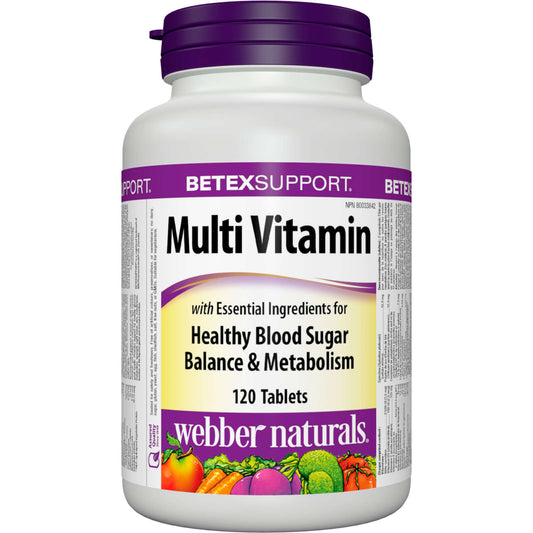 Webber Naturals Multi Vitamin Custom Formula Dietary Supplement 120 pcs NEW