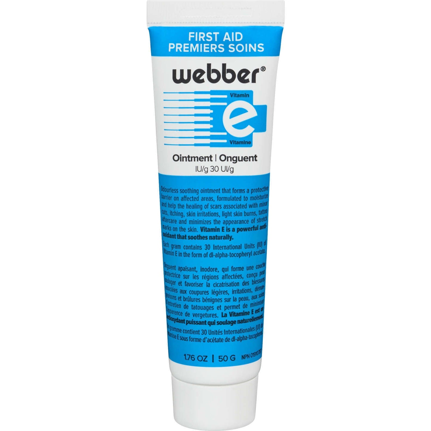 Webber Naturals First Aid Vitamin E Ointment Enriched Protective Layer 50g NEW