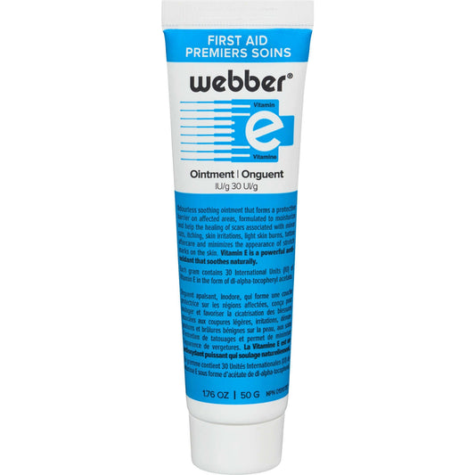 Webber Naturals First Aid Vitamin E Ointment Enriched Protective Layer 50g NEW