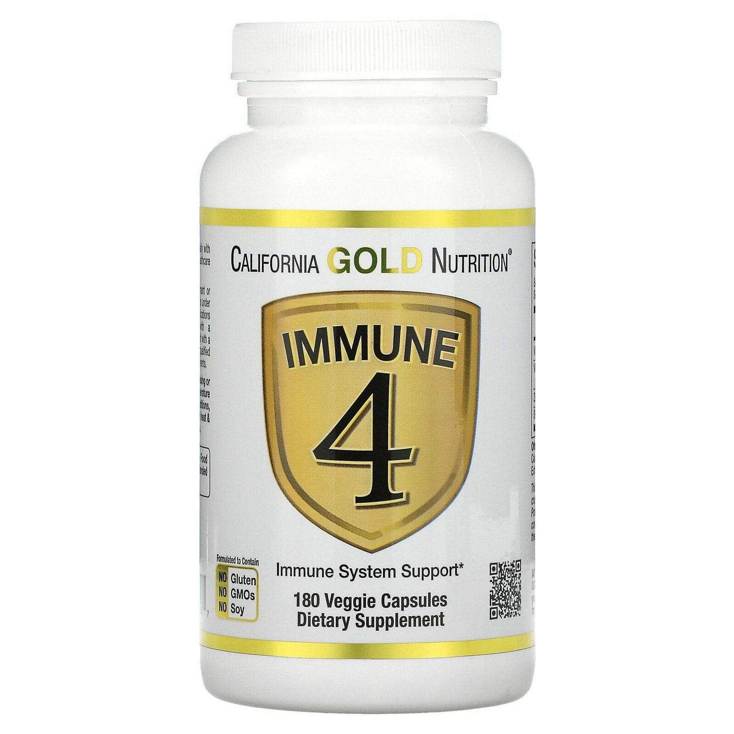 California Gold Nutrition Immune 4 System Support Supplement 180 Veg Caps NEW