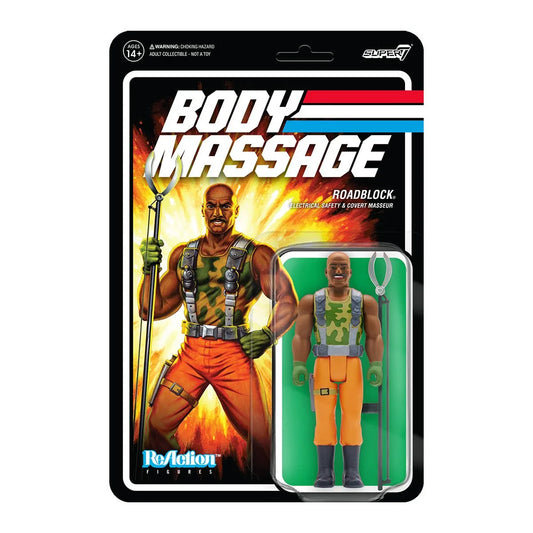Super7 ReAction Figures - G.I. Joe (Wave 3) - Roadblock (PSA) Action Figure (81994) LOW STOCK