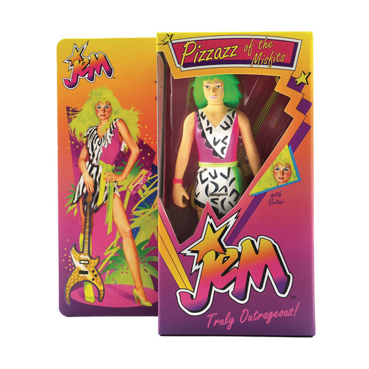 Super7 - Jem & The Holograms - Pizzazz Of The Misfits (Neon Retro Box Con Excl) Reaction Figure (82384)