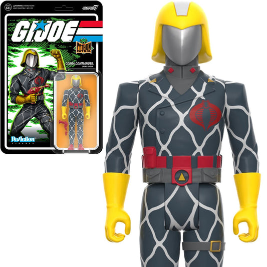 Super7 ReAction Figures - GI Joe (Wave 6) Python Patrol: Cobra Commander (Enemy Leader) Figure 82806