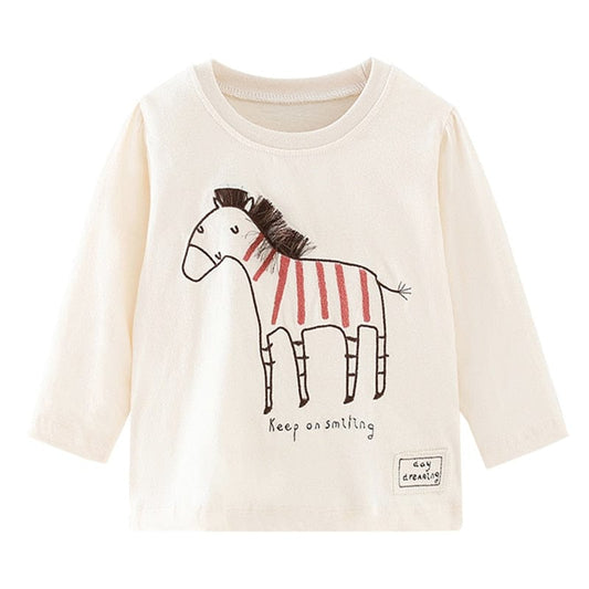 7518 photo / 90(2T) Long Sleeve Girls T-shirt