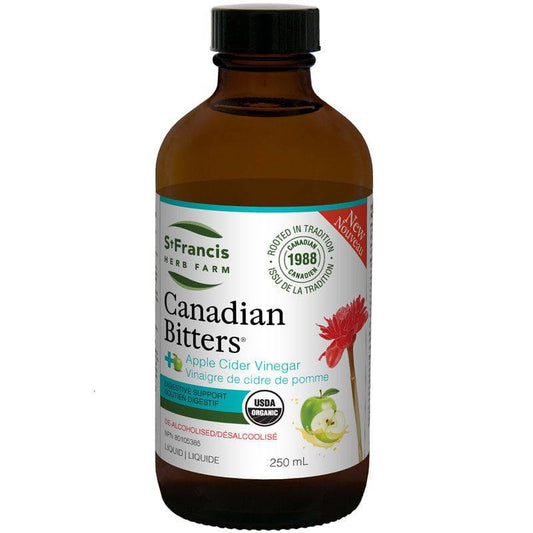 St. Francis Herb Farm Canadian Bitters + Apple Cider Vineger - Digestive Support 250mL